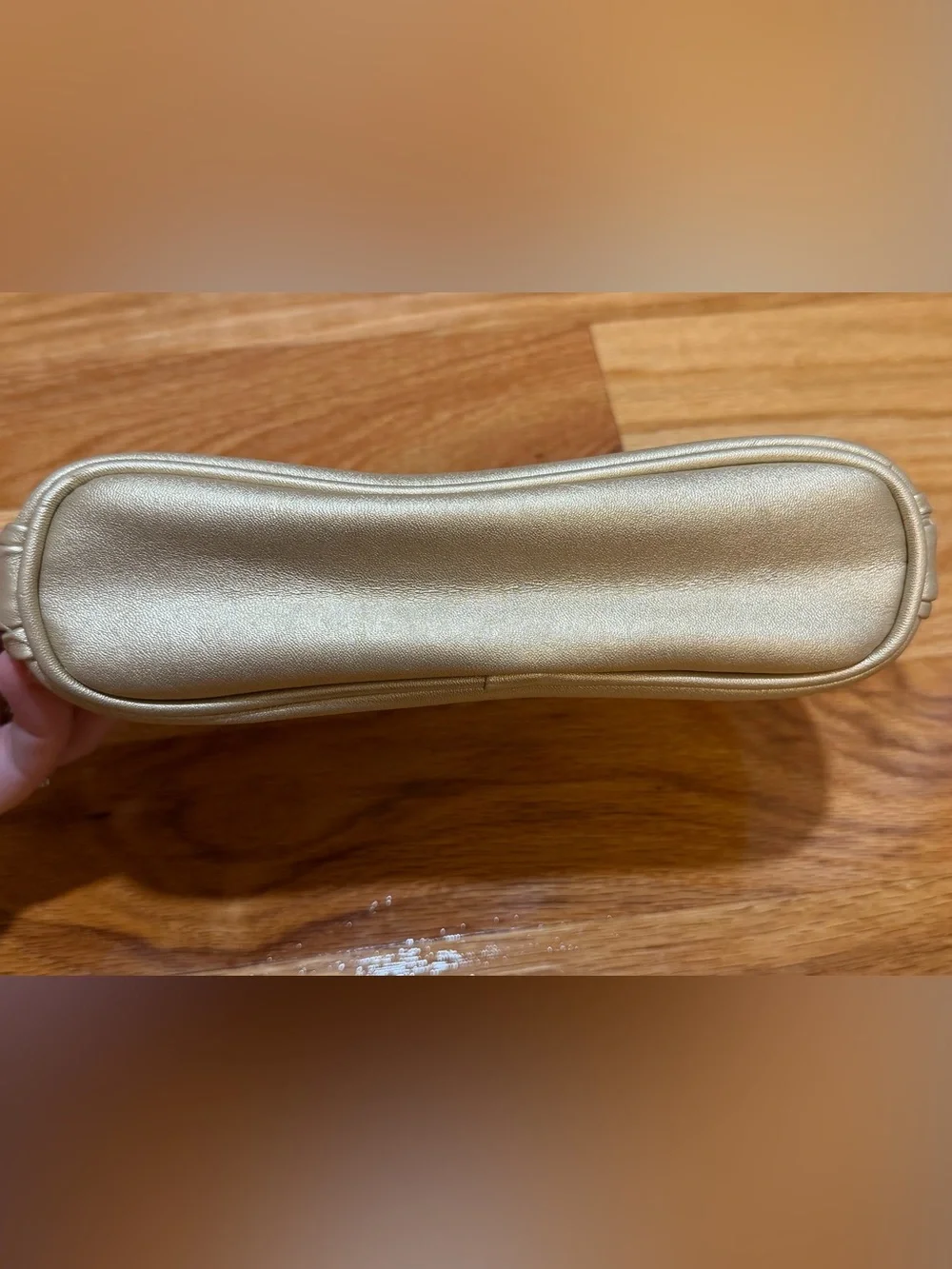 CHANEL Beautè GWP Gold Metallic Cosmetic Case